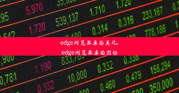 edge浏览器桌面美化,edge浏览器桌面图标