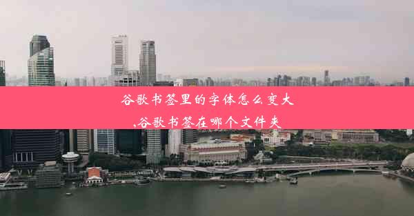 谷歌书签里的字体怎么变大,谷歌书签在哪个文件夹