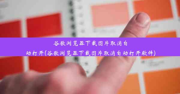 谷歌浏览器下载图片取消自动打开(谷歌浏览器下载图片取消自动打开软件)