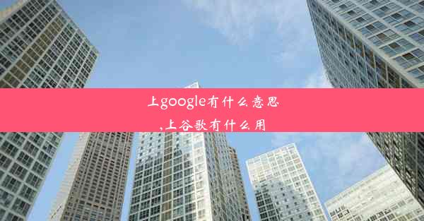 上google有什么意思,上谷歌有什么用