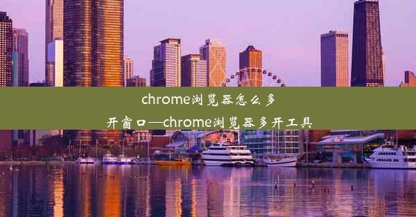 chrome浏览器怎么多开窗口—chrome浏览器多开工具