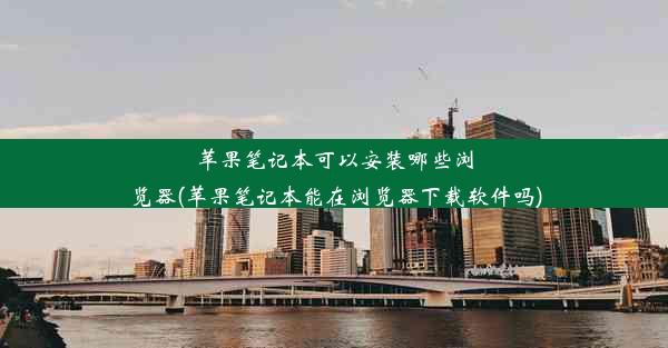 苹果笔记本可以安装哪些浏览器(苹果笔记本能在浏览器下载软件吗)