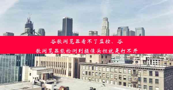 谷歌浏览器看不了监控、谷歌浏览器能检测到摄像头但就是打不开