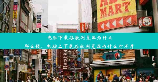 电脑下载谷歌浏览器为什么那么慢、电脑上下载谷歌浏览器为什么打不开