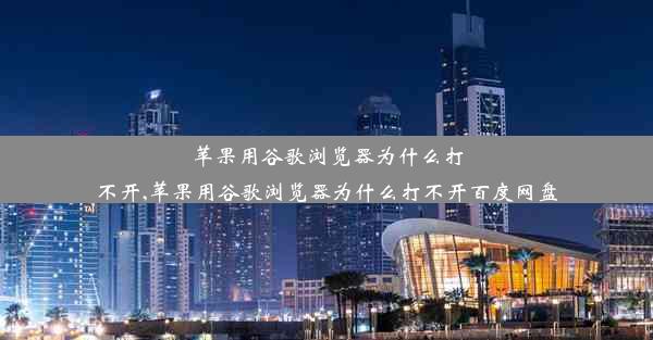 苹果用谷歌浏览器为什么打不开,苹果用谷歌浏览器为什么打不开百度网盘