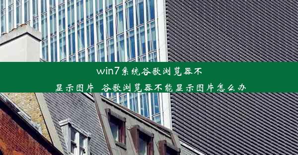 win7系统谷歌浏览器不显示图片_谷歌浏览器不能显示图片怎么办