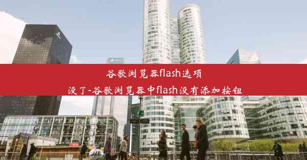 谷歌浏览器flash选项没了-谷歌浏览器中flash没有添加按钮