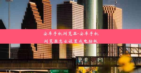 安卓手机浏览器-安卓手机浏览器怎么设置成电脑版