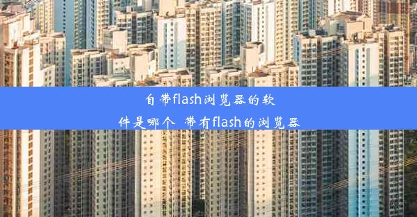 自带flash浏览器的软件是哪个_带有flash的浏览器