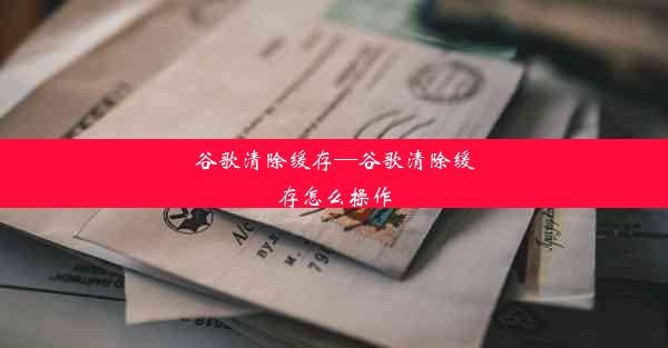 谷歌清除缓存—谷歌清除缓存怎么操作