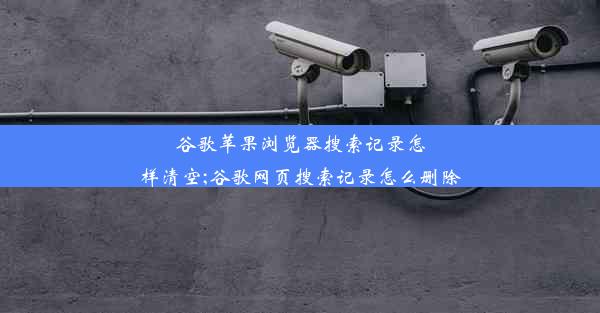 谷歌苹果浏览器搜索记录怎样清空;谷歌网页搜索记录怎么删除