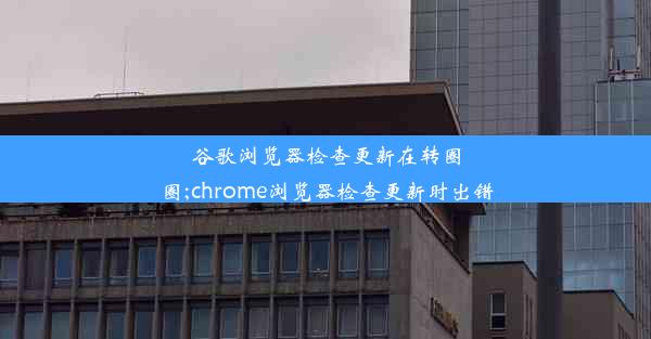 谷歌浏览器检查更新在转圈圈;chrome浏览器检查更新时出错