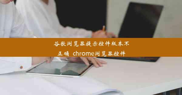 谷歌浏览器提示控件版本不正确_chrome浏览器控件