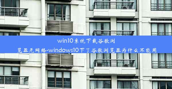 win10系统下载谷歌浏览器无网络-windows10下了谷歌浏览器为什么不能用