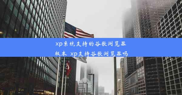 xp系统支持的谷歌浏览器版本_xp支持谷歌浏览器吗